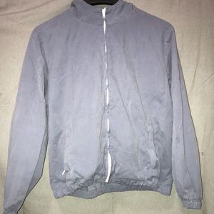 Light Blue Bomber Jacket